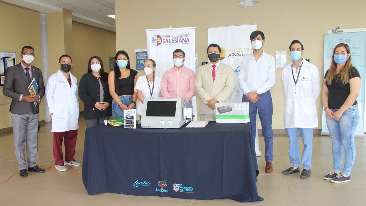 Entrega de los ventiladores mecánicos en la ciudad de Guayaquil