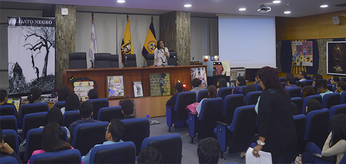 MSc. Marjorie Salgado, durante su intervención