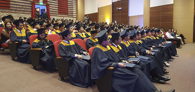 Ceremonia de incorporación, Aula Magna del campus Sur