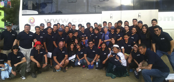 Equipo de voluntarios de la Sede Cuenca parte del proyecto 