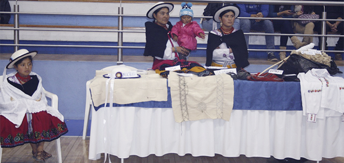 Stand preparado por los estudiantes de la carrera de Pedagogía