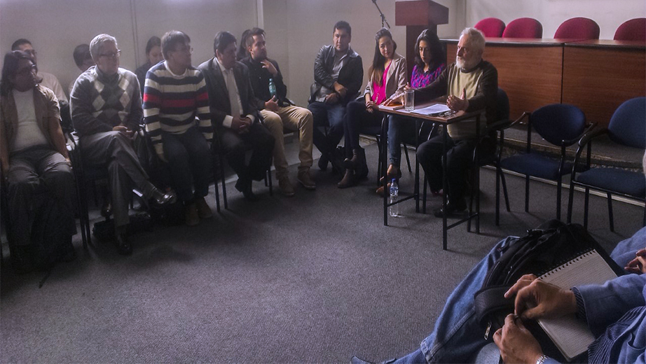 Juan Bottasso durante la inauguración del curso