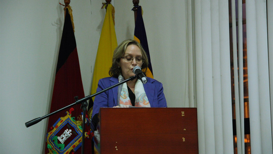 Intervención de Milagros Aguirre, editora general de la Editorial Abya Yala – UPS