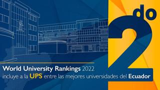Dentro de esta clasificación, la UPS se ubica en 2do lugar compartiendo esta posición con otras universidades ecuatorianas