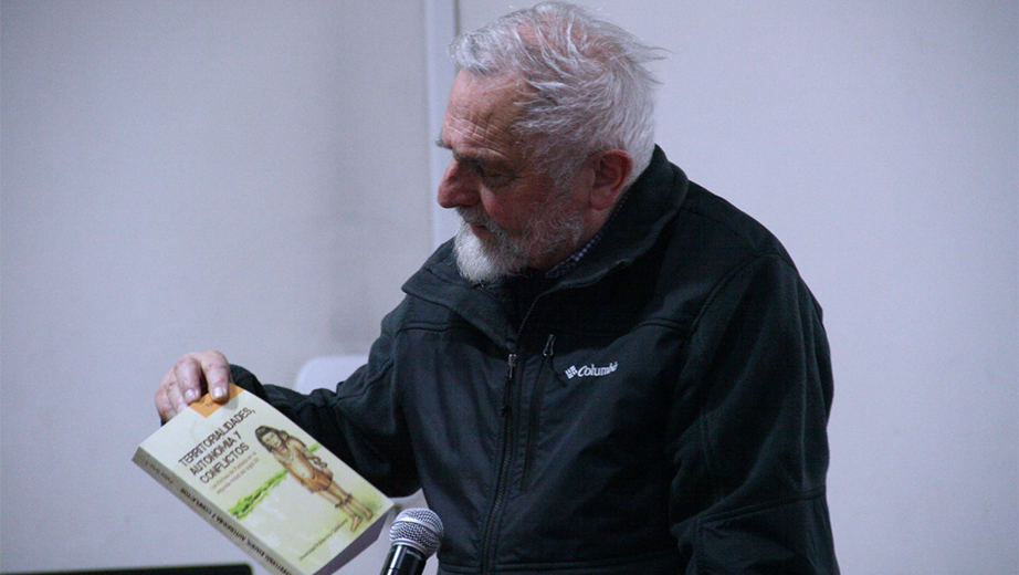 Father Juan Bottasso during this talk