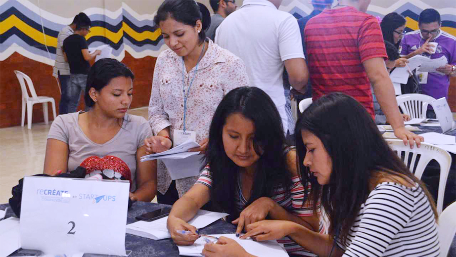 Students during the ReCréate camp