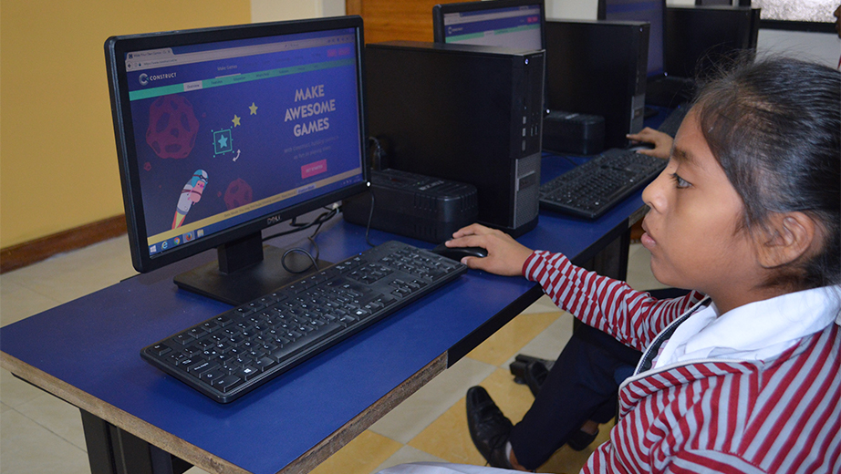 Durante el Campus Kids los niños crearon juegos virtuales