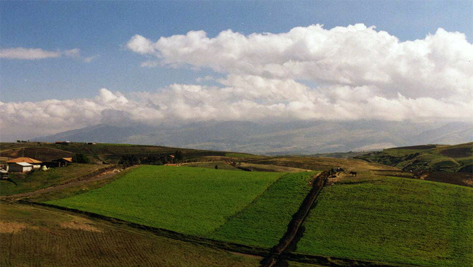 Vista panorámica de la zona ubicada en los cantones de Pedro Moncayo y Cayambe