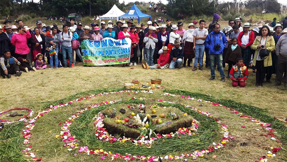 Comunidades de Zhipta alrededor de la Chakana