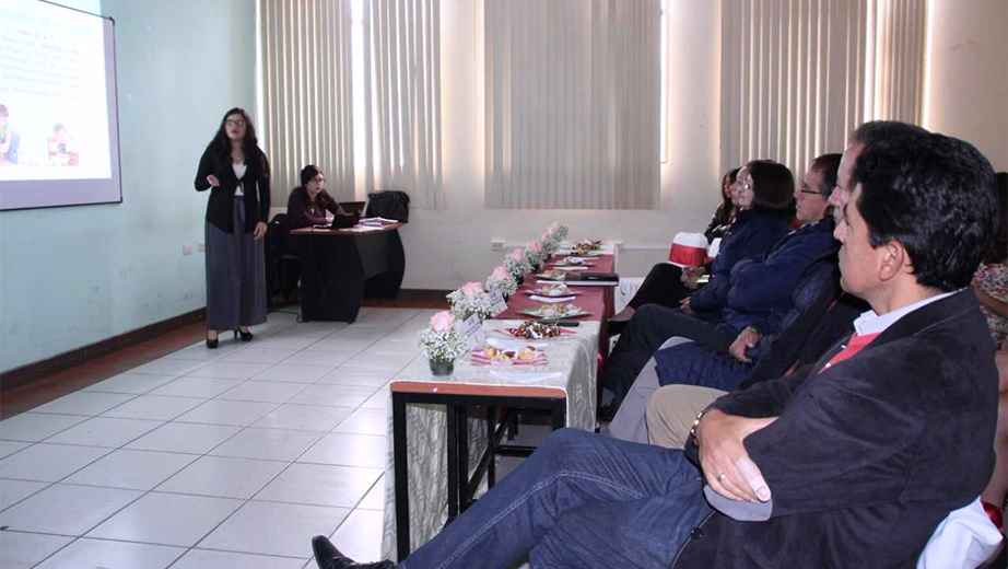 Students during their presentation