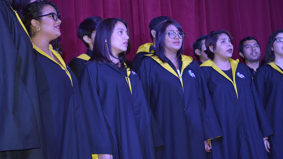 The Universidad Politécnica Salesiana choir group from Guayaquil.