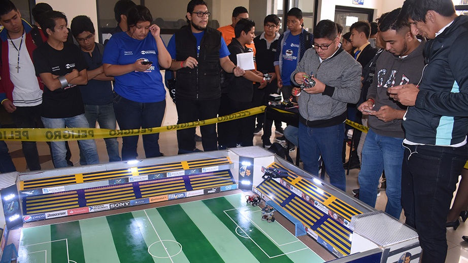 Competencia de fútbol en el concurso