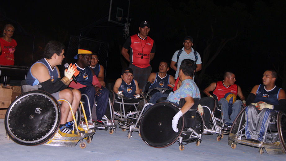 Exhibición del deporte adaptado Quadrugby