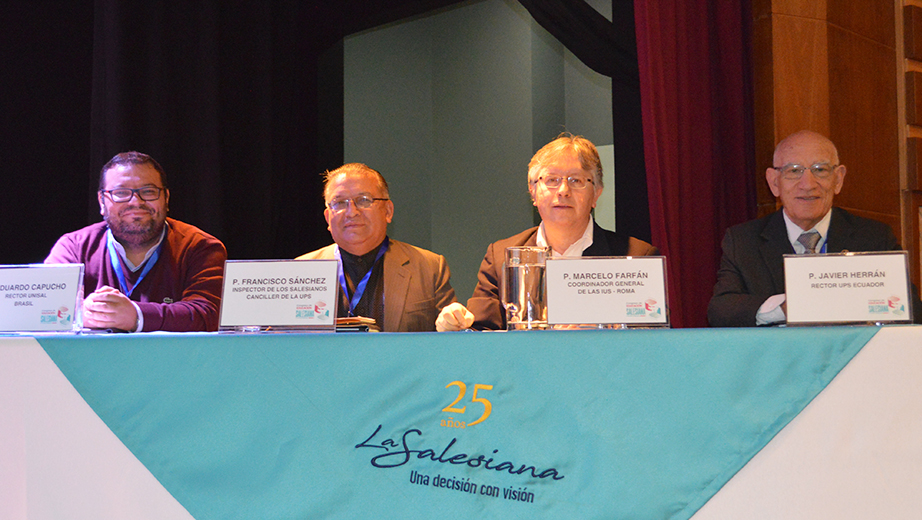 (From left to right) Father Eduardo Capucho, Father Francisco Sánchez, Father Marcelo Farfán, Father Javier Herrán