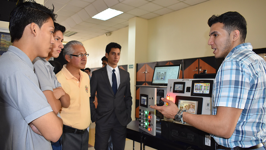 Exhibición de prototipos electrónicos