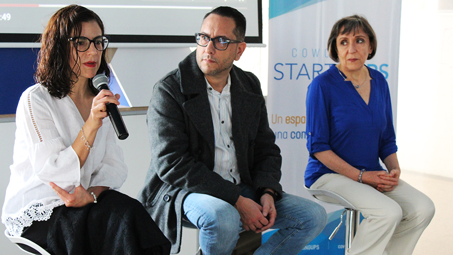 (From left to right.) Gabriela Montalvo, Andrés Zerega and Mónica Varea