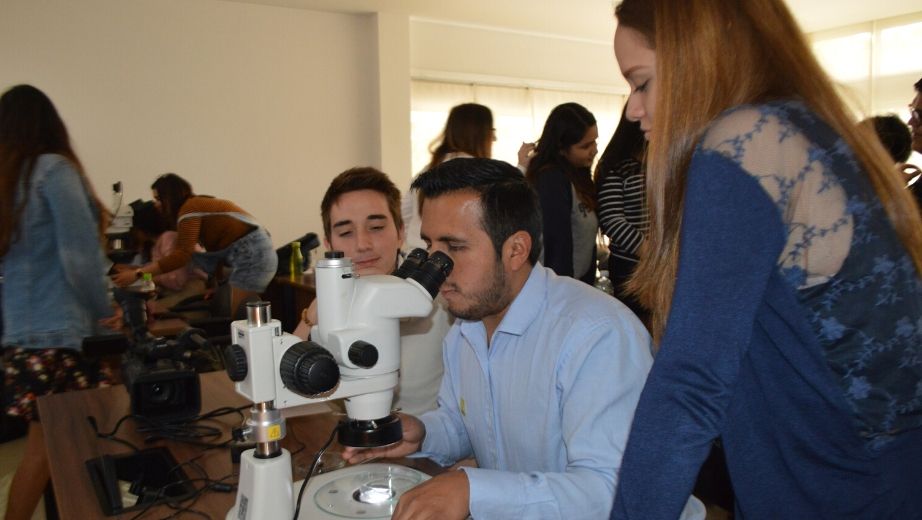 Estudiantes realizan prácticas de microscopía y técnicas de contraste