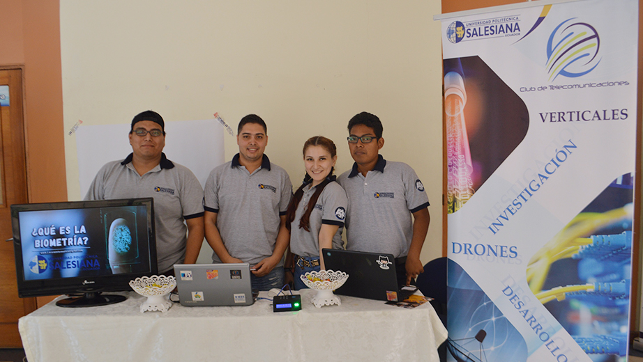 Students from the telecommunications club