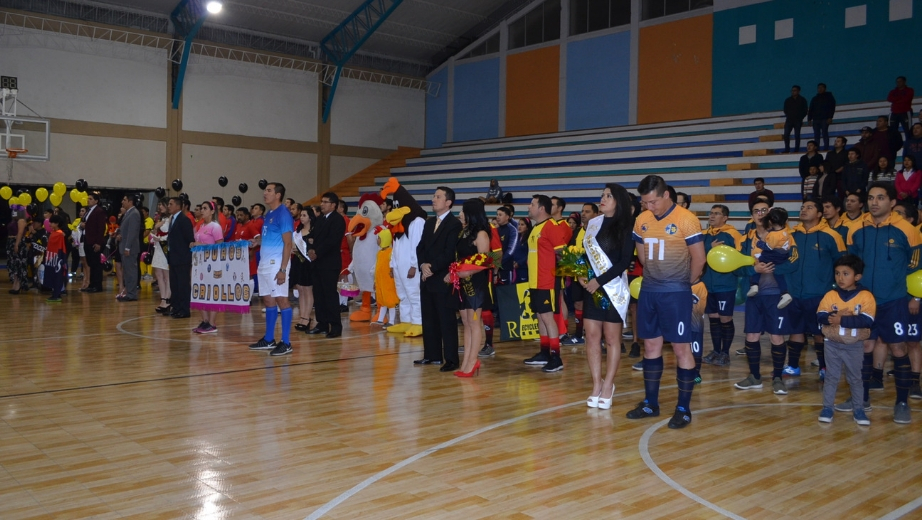 Equipos presentes en la inauguración de las Jornadas Deportivas Internas 2019