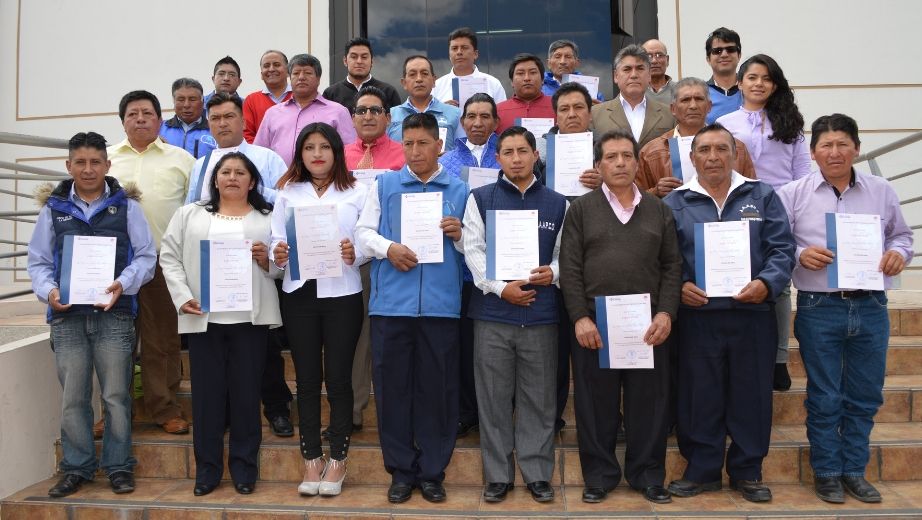 Operadores de las juntas comunitarias de agua potable de sectores vulnerables