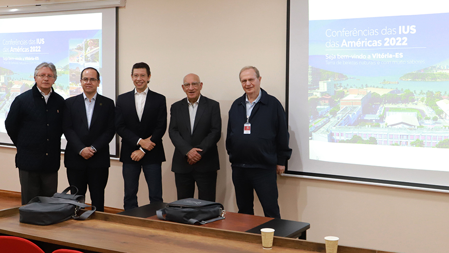 (De izq.) P. Marcelo Farfán, Hno. Mario Olmos, P. Cledson Rodrigues, P. Javier Herrán, y P. José Marinoni.