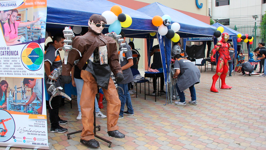 Mechatronics students in the event