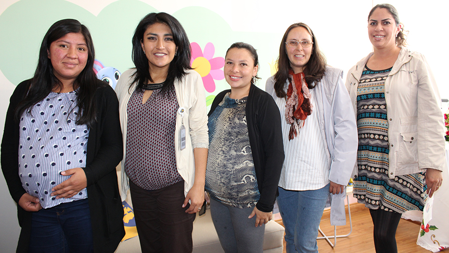 Colaboradoras de la UPS beneficiarias de la sala de lactancia materna