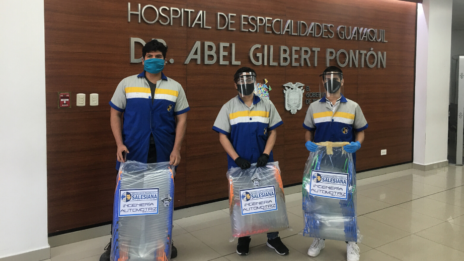 UPS entrega 1605 protectores faciales durante la emergencia sanitaria