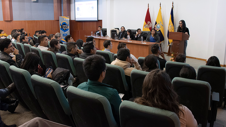 Intervención de Jackeline Beltrán, graduada de Comunicación Social de la UPS y ex editora de Diario El Tiempo