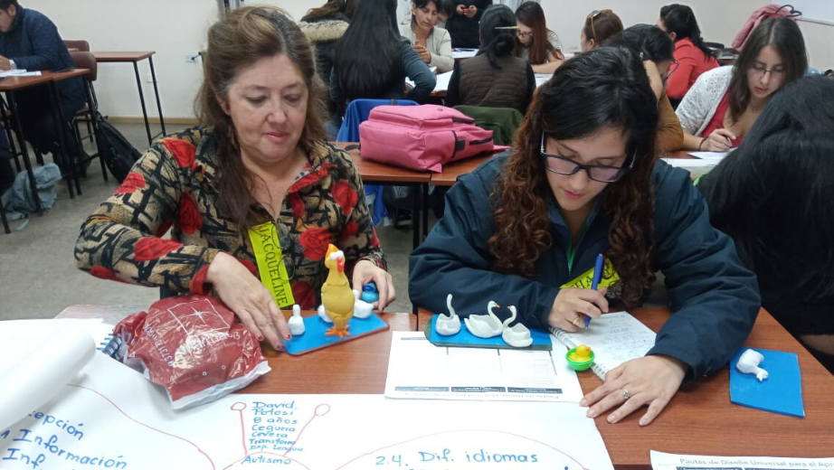 Students in the special education master's degree program in Quito