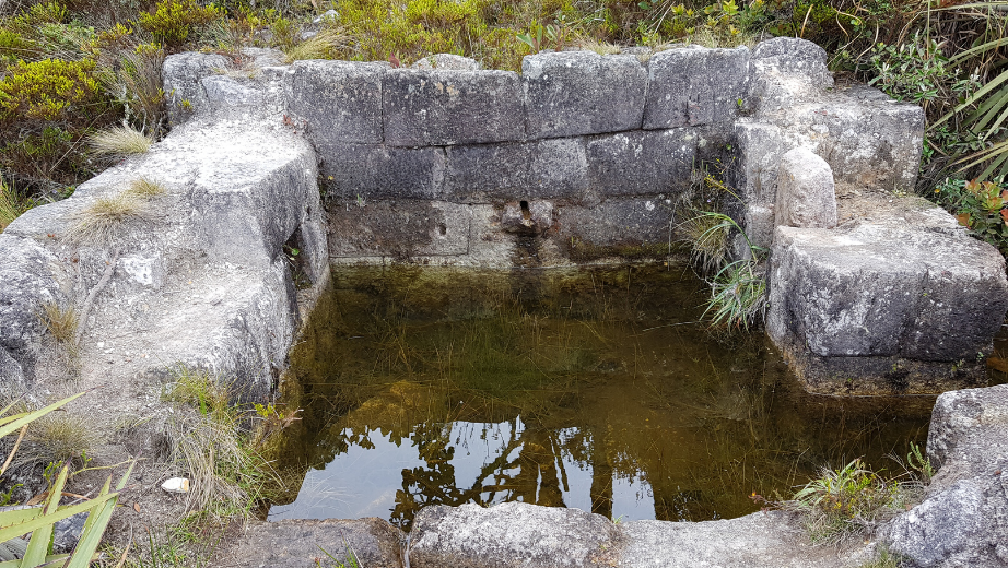 Baños del Inca en el Complejo Arqueológico de Huasipamba.