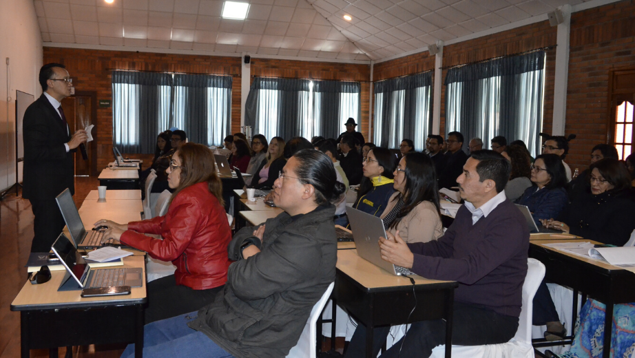 Participación de Fernando Pesantez Avilés, Vicerrector General de la UPS.