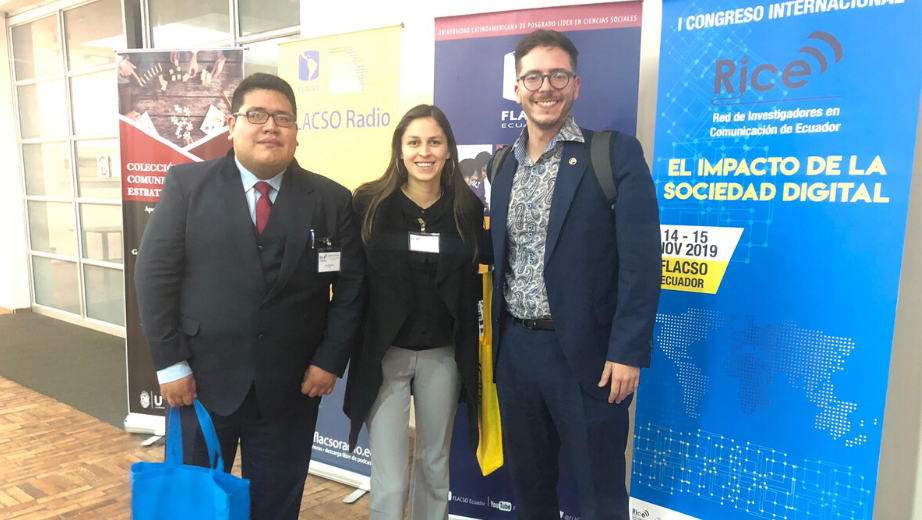 de izq.: Galo Altamirano, Daniela Idrovo y Ángel Torres