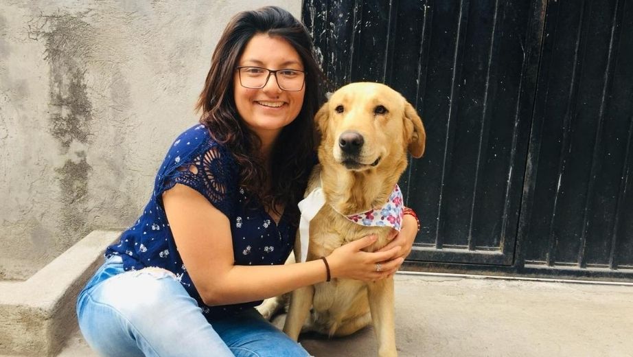 María Fernanda junto a su mejor amiga Kira