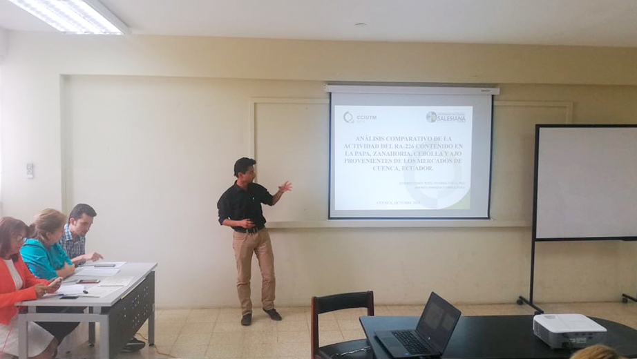 Andrés Correa during his presentation