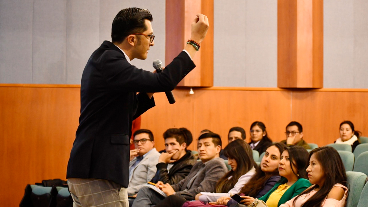 Juan Pablo Madero, Gerente de Marketing en Honda Ecuador durante su intervención