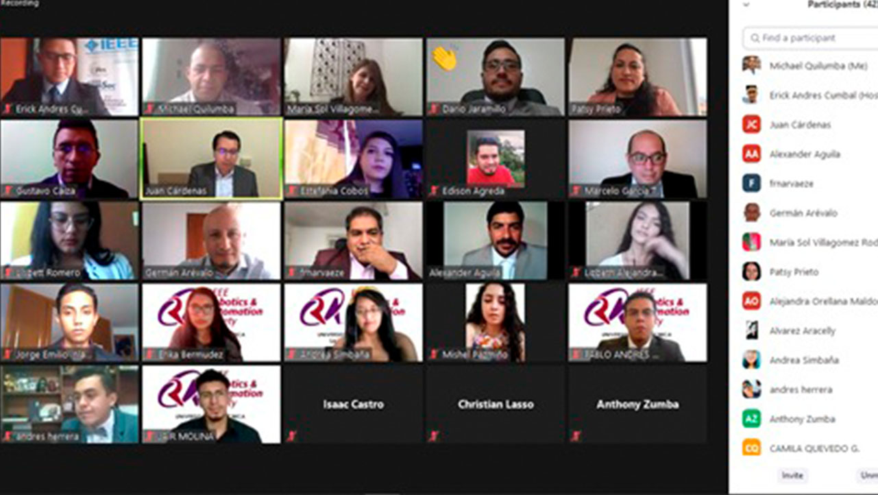 Estudiantes, docentes, directores de carrera y autoridades durante la posesión de la directiva