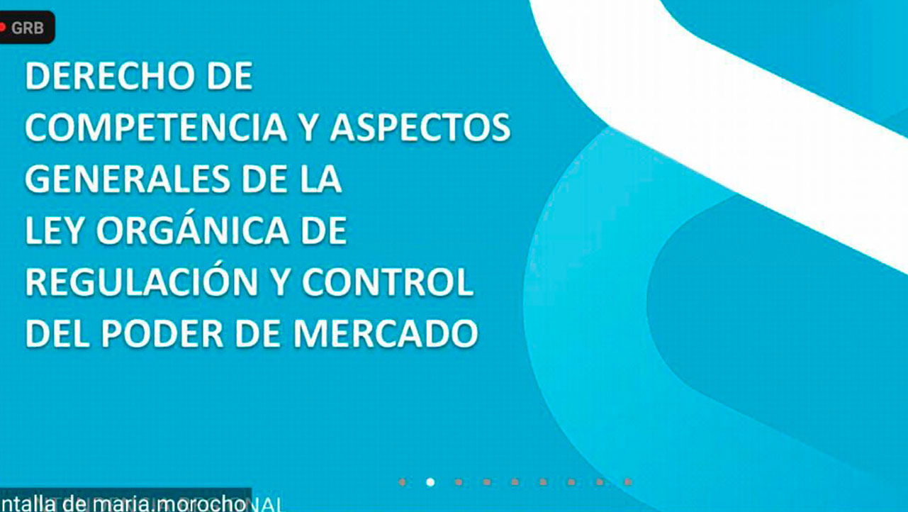 Ponencia de María Morocho durante la segunda intervención