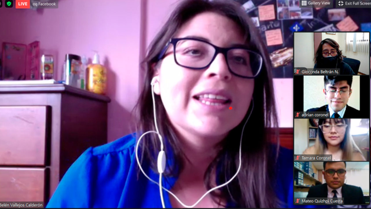 Belén Vallejos Representante de la IEEE capítulo Ecuador