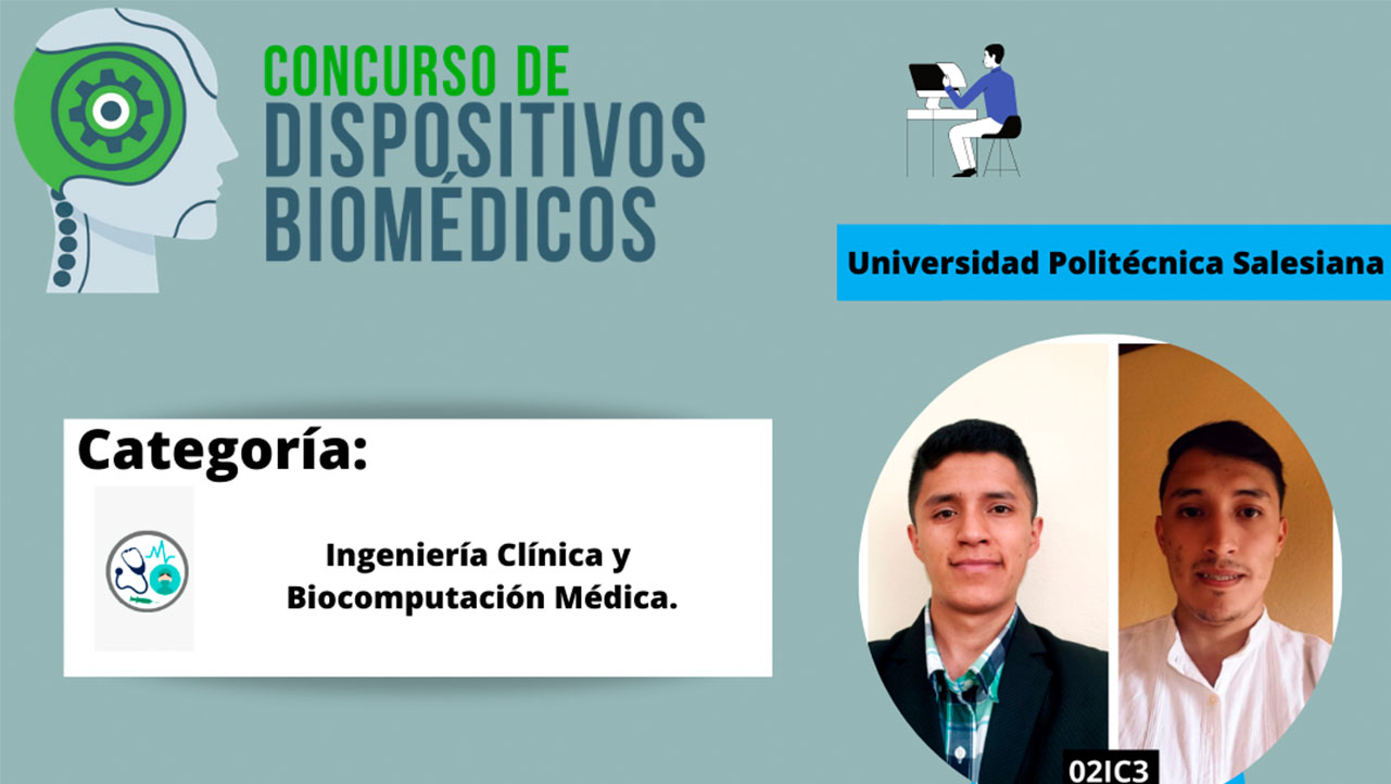 Danilo Molina y Wilson Saula, estudiantes de la carrera de Ingeniería Electrónica ganadores del 2do lugar