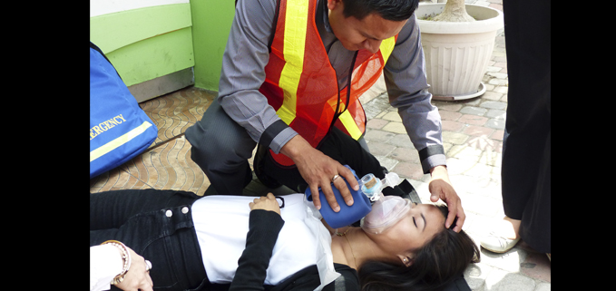 Brigadistas en acción