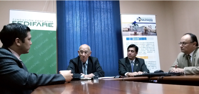 Firma de convenio interinstitucional entre la UPS y FEDIFARE