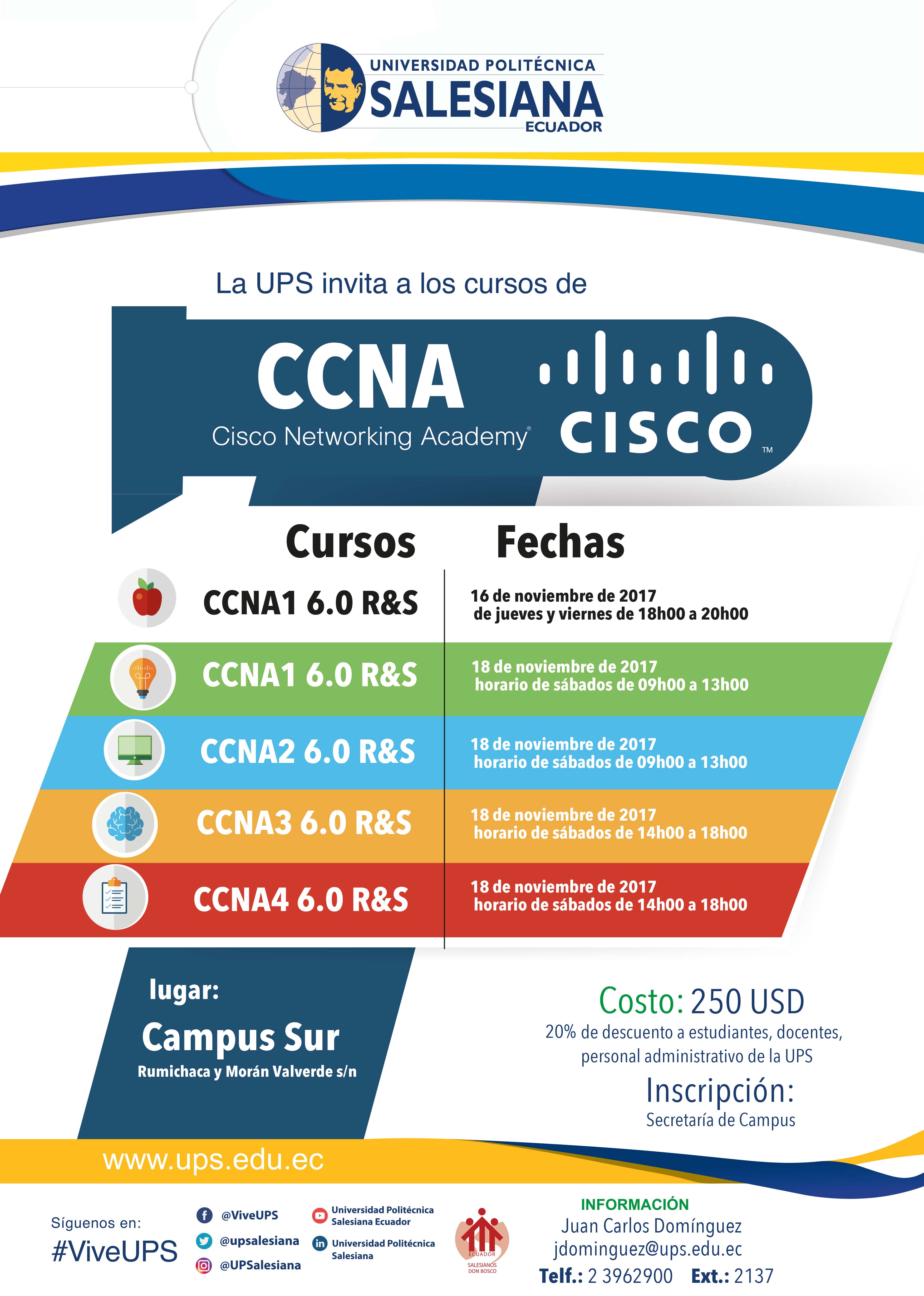 Degenerar Sembrar estrategia Curso: Cisco Networking Academy (CCNA) - UPS