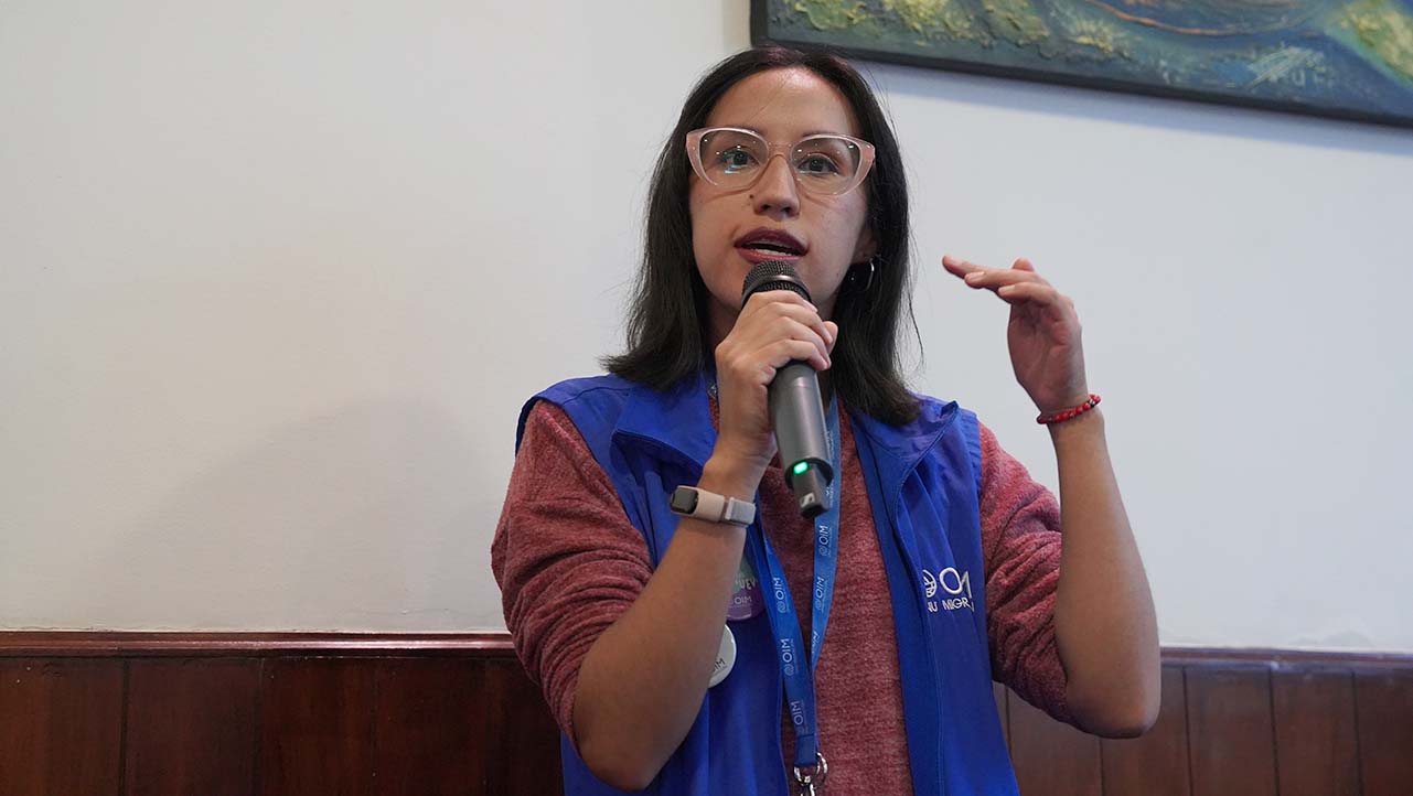Conversatorio organizado por la carrera de Derecho, la FEUPS, el Consultorio Jurídico Gratuito, la Organización Internacional para las Migraciones (OIM) y la Agencia Española de Cooperación Internacional para el Desarrollo (AECID) 