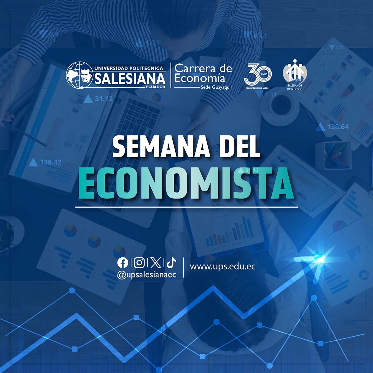 Afiche promocional de la Semana del Economista: Jornadas Económicas 2023