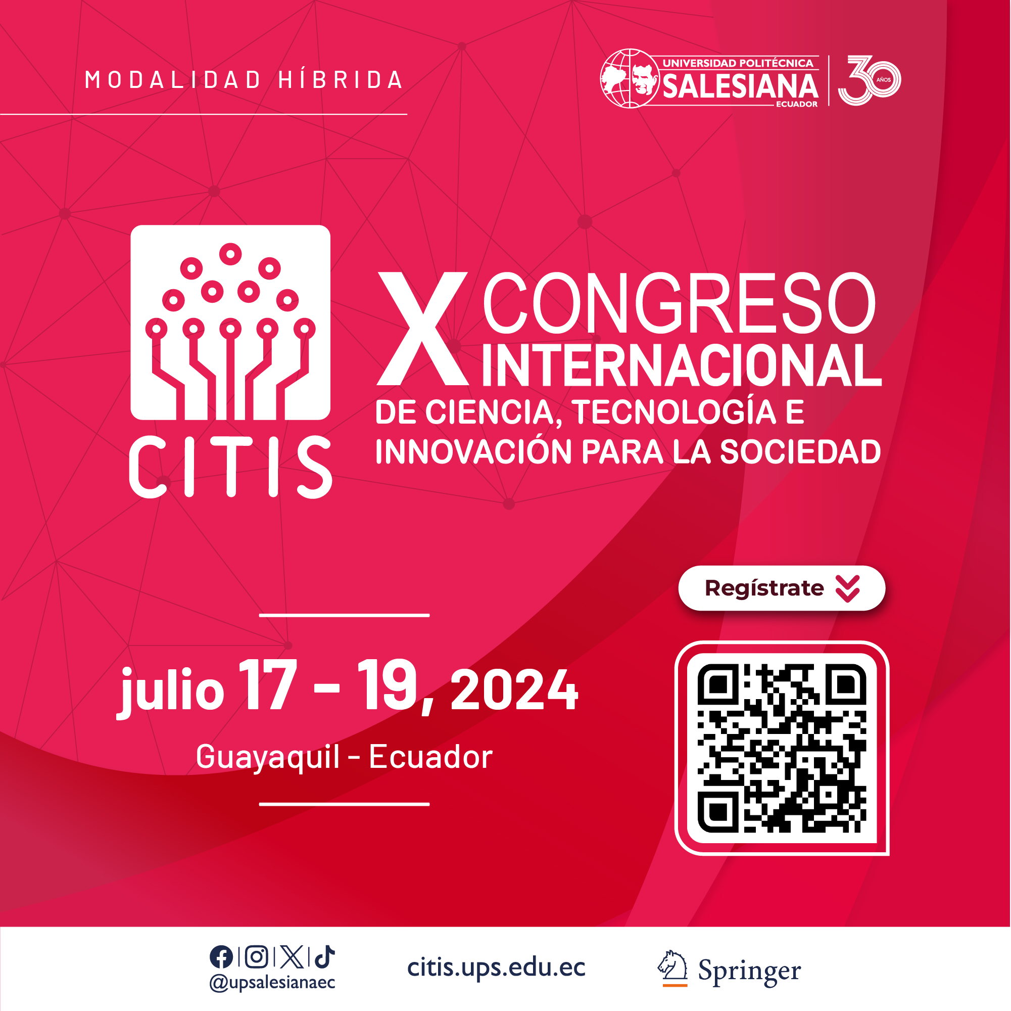 Afiche de la convocatoria al CITIS 2024