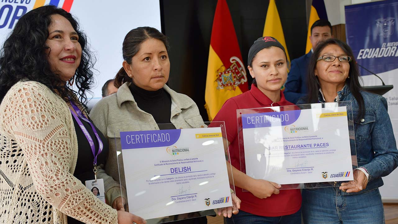 Entrega de reconocimientos a Bares y Cafeterías por parte del Ministerio de Salud Pública