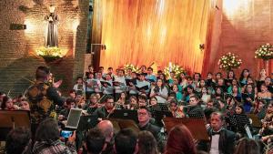 About 200 musicians presented the play Requiem de Verdi