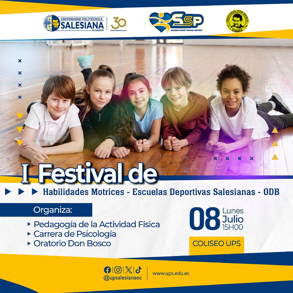 Afiche promocional del I Festival de Habilidades Motrices