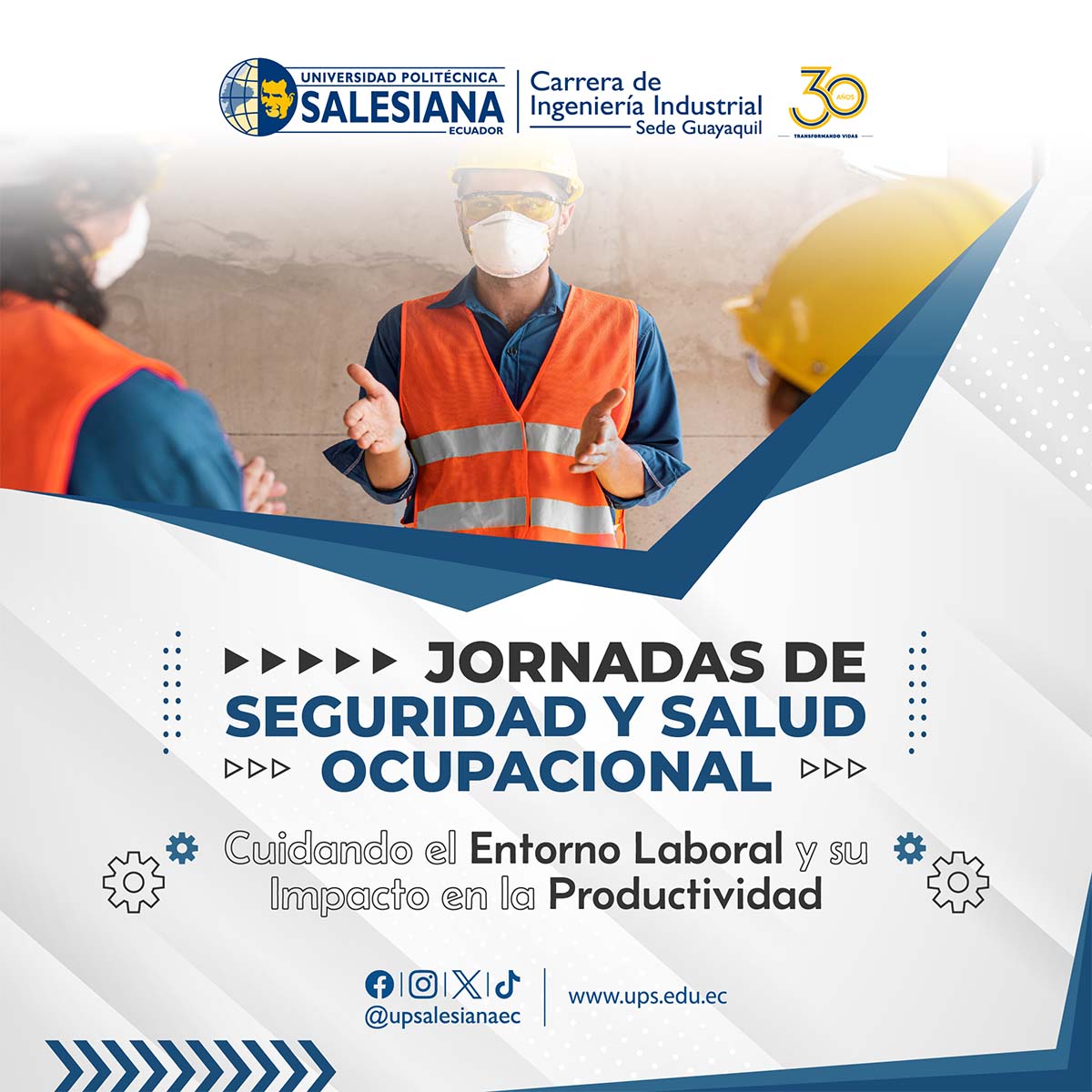 Afiche de las Jornadas de Seguridad y Salud Ocupacional